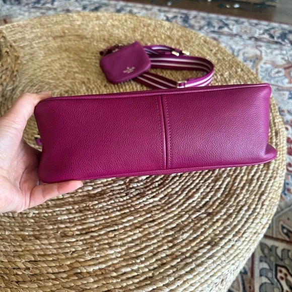 New Kate Spade Rosie Shoulder Bag Pebbled
Leather Dark Raspberry - Picture 7 of 9